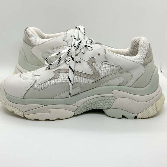Ash Addict White Chunky Dad Sneakers Women’s Size 9 - Picture 6 of 11
